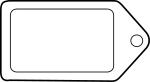 Etiquette tag icon label